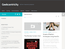 Tablet Screenshot of geekcentricity.com